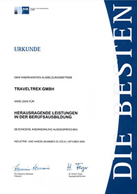 Urkunde Berufsausbildung 2009